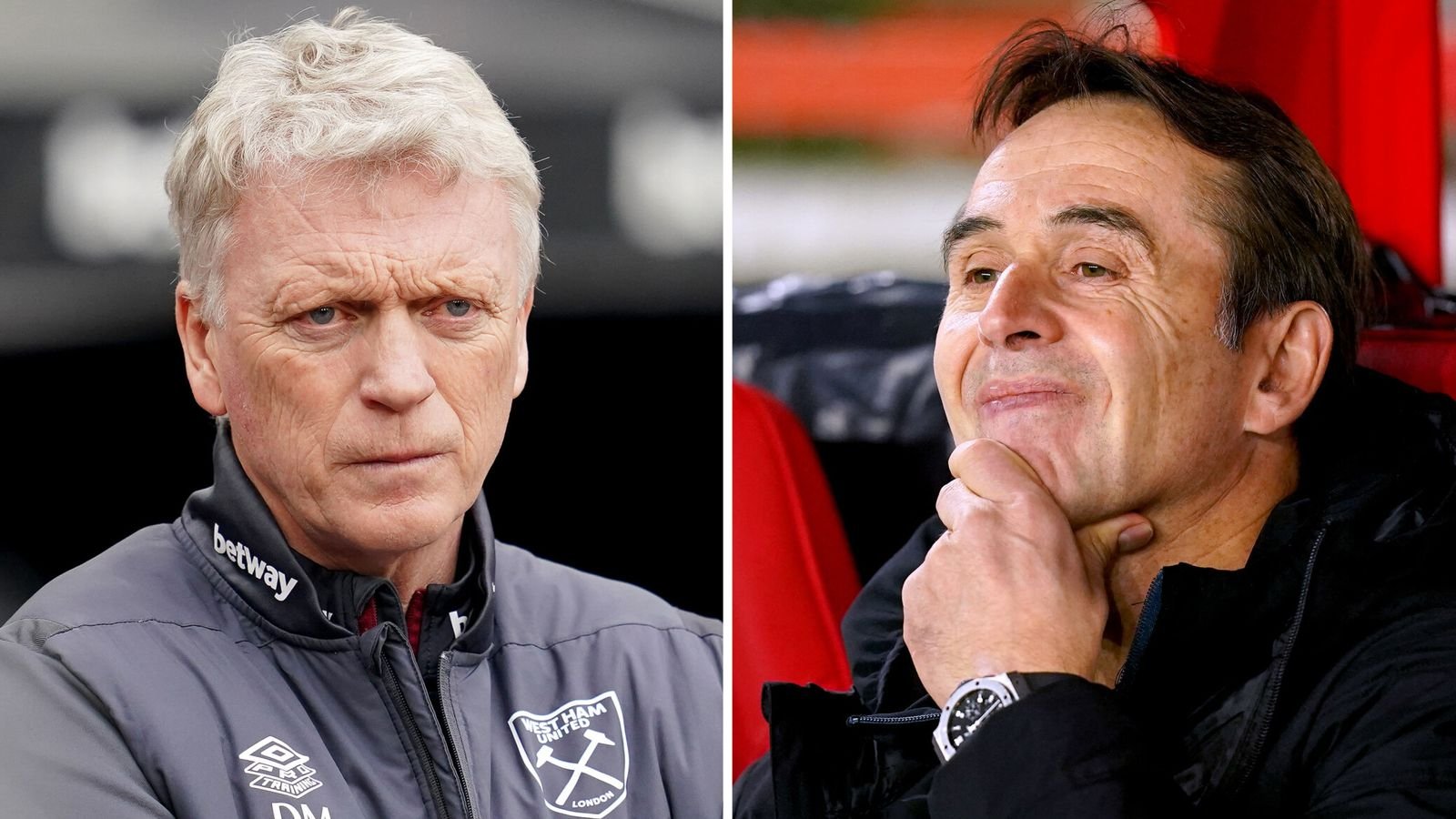 Julen Lopetegui and David Moyes