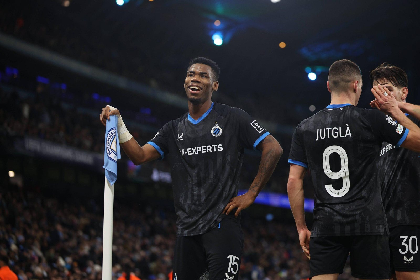 Super Eagles midfielder Raphael Onyedika marked a major milestone by scoring his first-ever UEFA Champions League goal in Club Brugge’s clash against Manchester City.