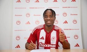 Olympiacos have reinforced their belief in Bruno Onyemaechi by including him in their Europa League squad for the knockout rounds.