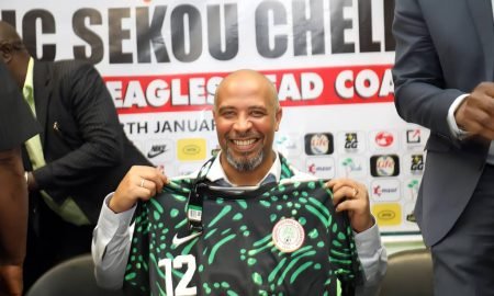 Eric Chelle and his assistants are in England to hold talks with Super Eagles players as preparations for the 2026 FIFA World Cup qualifiers.