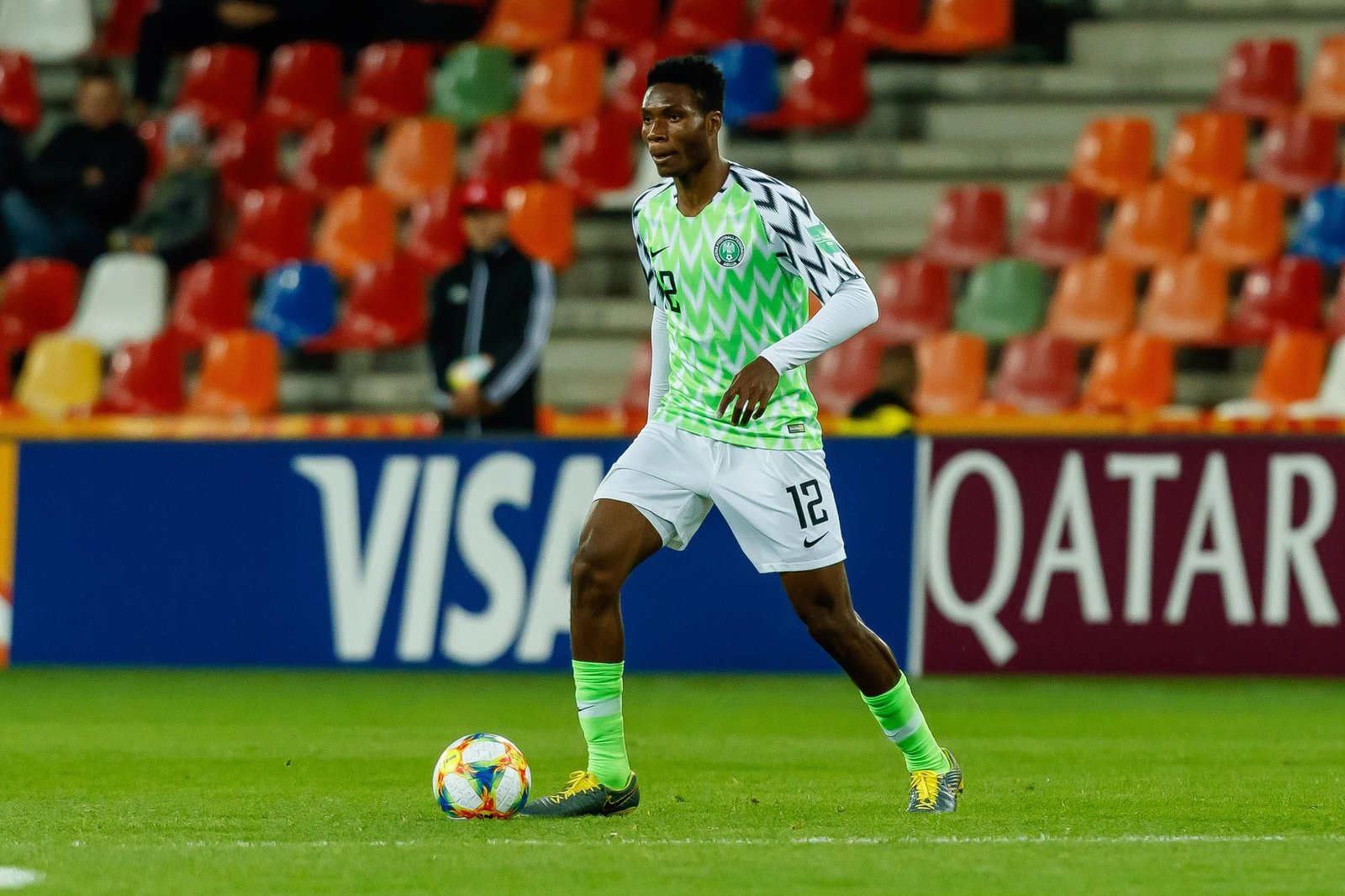 Lyon is closing in on Super Eagles defender Igoh Ogbu with salary reportedly agreed, only negotiations with Slavia Prague remaining.