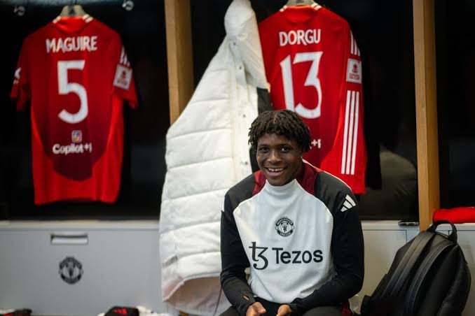 Manchester United defender Patrick Dorgu has taken a step in embracing his Nigerian roots, requesting that the recognize his full name.