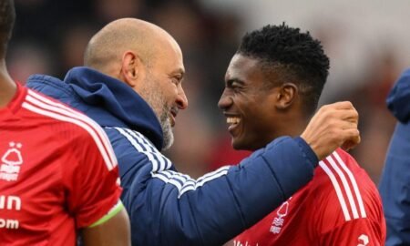 Taiwo Awoniyi in Nottingham