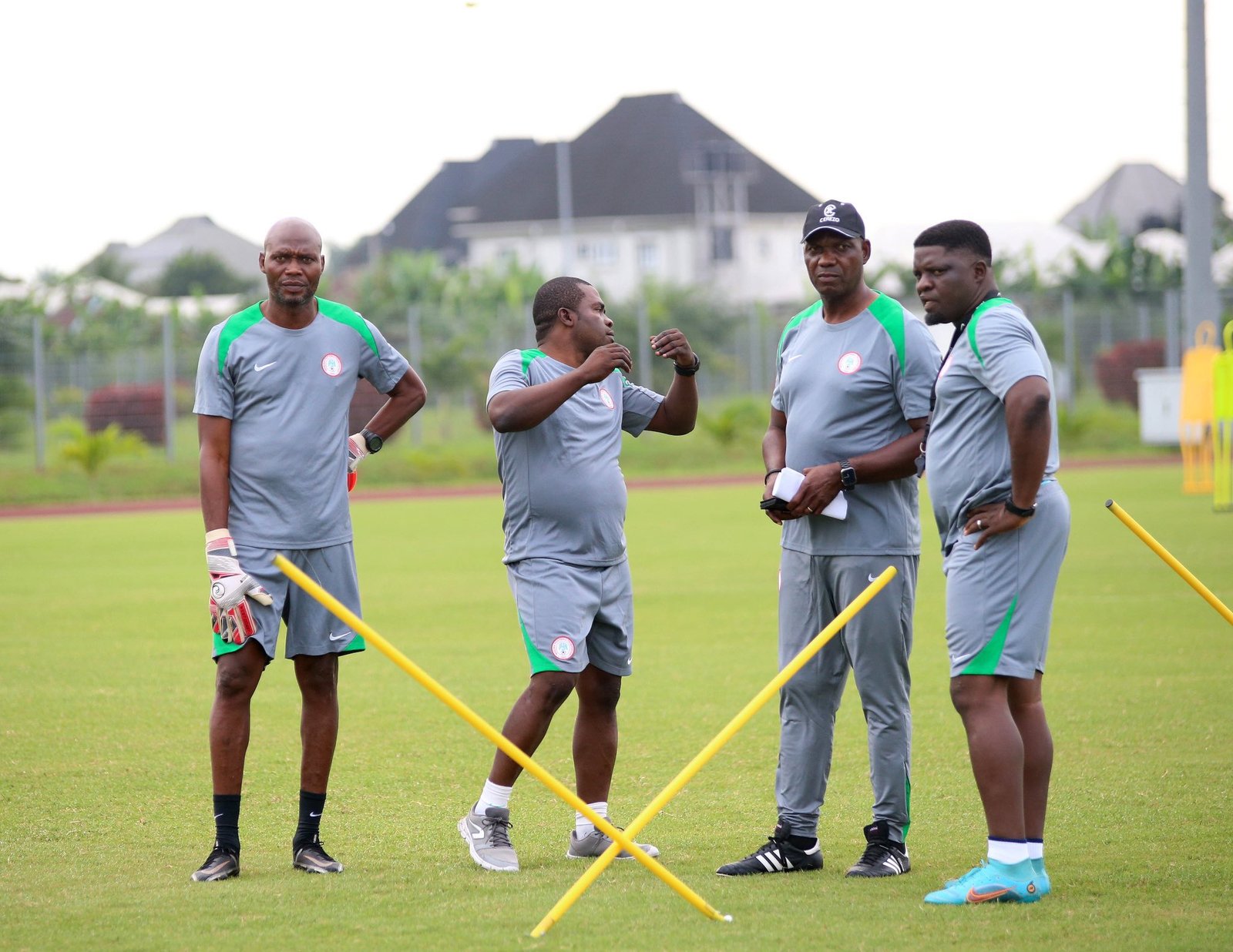 Super Eagles assistant coach Fidelis Ilechukwu has defended Chelle’s decision to maintain the attacking setup after Victor Osimhen’s sub.