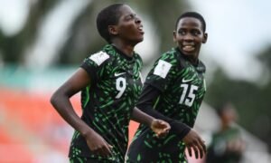 Nigeria’s Flamingos thrash Algeria to take control of their U-17 Women’s World Cup qualifying tie. Zambia edge Benin.