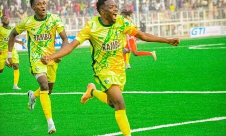 Kano Pillars defeat Rivers United to shake up the NPFL title race, with goals from Ahmed Musa and Rabiu Ali.