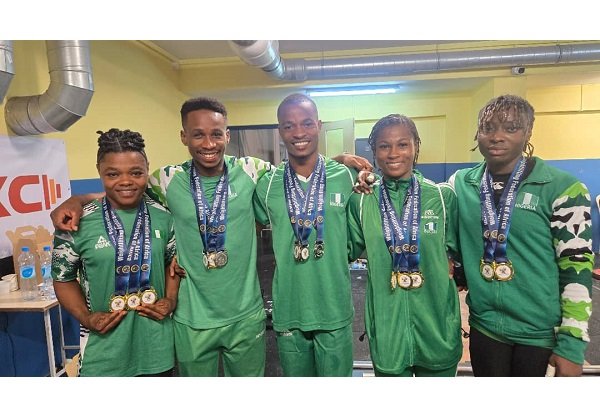 Nigeria’s weightlifting team dominates the African Senior Weightlifting Championship in Mauritius, securing 15 medals including 10 golds.