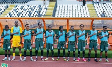 Flying Eagles to discover new 2025 U-20 AFCON group opponents after CAF redraw caused by host nation change from Ivory Coast to Egypt.
