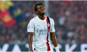 Obafemi Martins urges Samuel Chukwueze to leave AC Milan for regular playing time, warning it’s crucial for his Super Eagles future.