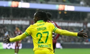 Moses Simon, has been shortlisted for the prestigious Marc-Vivien Foé Award, which honors the best African player in France’s Ligue 1.