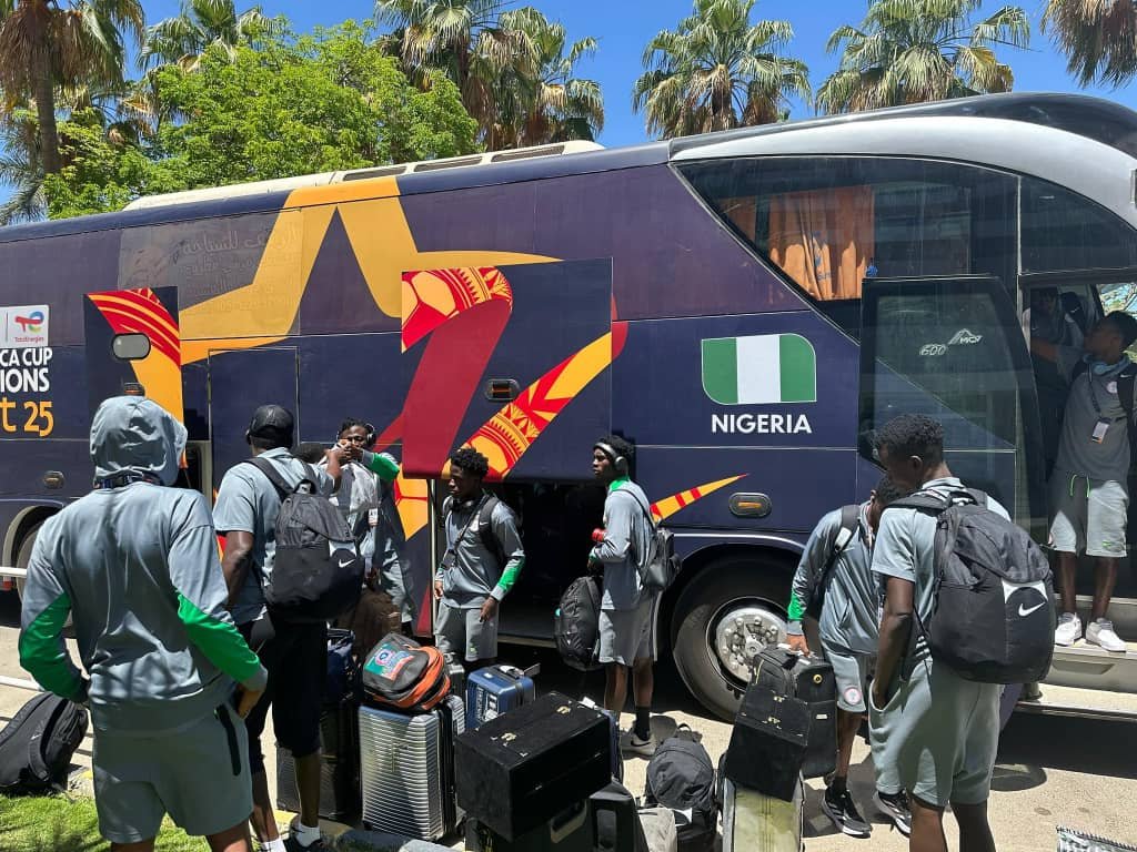 Flying Eagles arrive in Ismailia for their crucial U20 AFCON quarter-final clash against champions Senegal, with a World Cup ticket at stake.