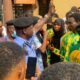 ACP Alabi Akinjide meets Ogun State athletes as the protest over unpaid allowances and broken promises at the ongoing 2024 Gateway Games.