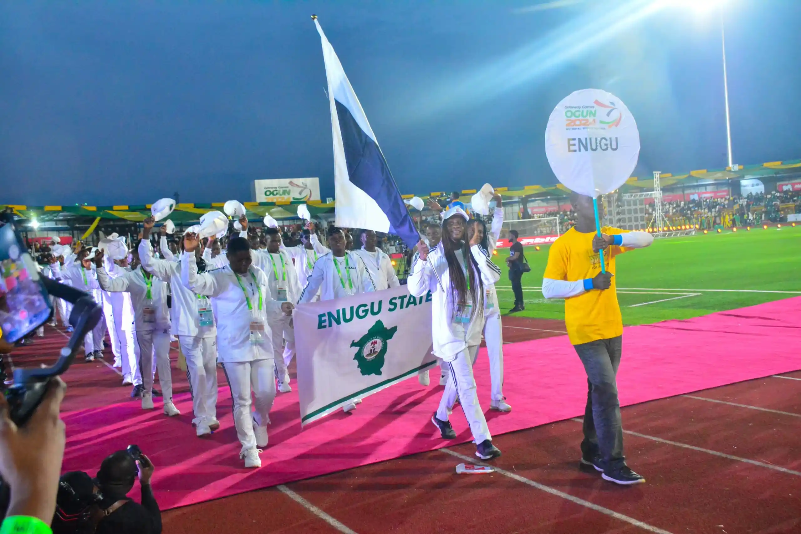 Chukwuebuka Orji wins team Enugu first gold at the 2024 Gateway Games in the para-athletics 400m, as the state boosts medal count.