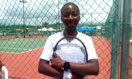 17-year-old Team Ogun Comfort Yakubu shocked tennis contingent to reach the 2024 Gateway Games women's tennis single final.