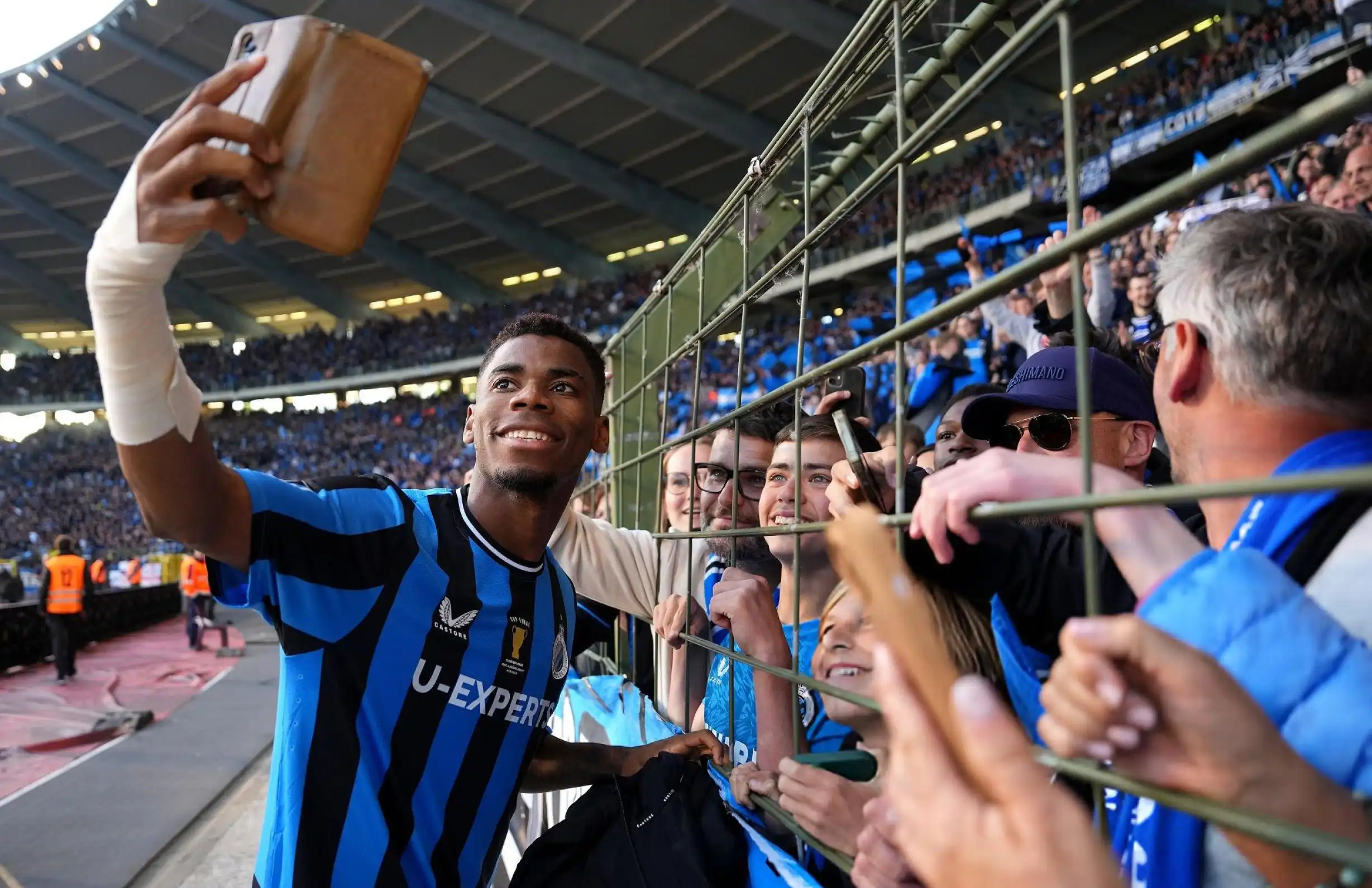 Raphael Onyedika played a crucial role in Club Brugge victory over Anderlecht in the Belgian Cup final, showcasing his midfield dominance.