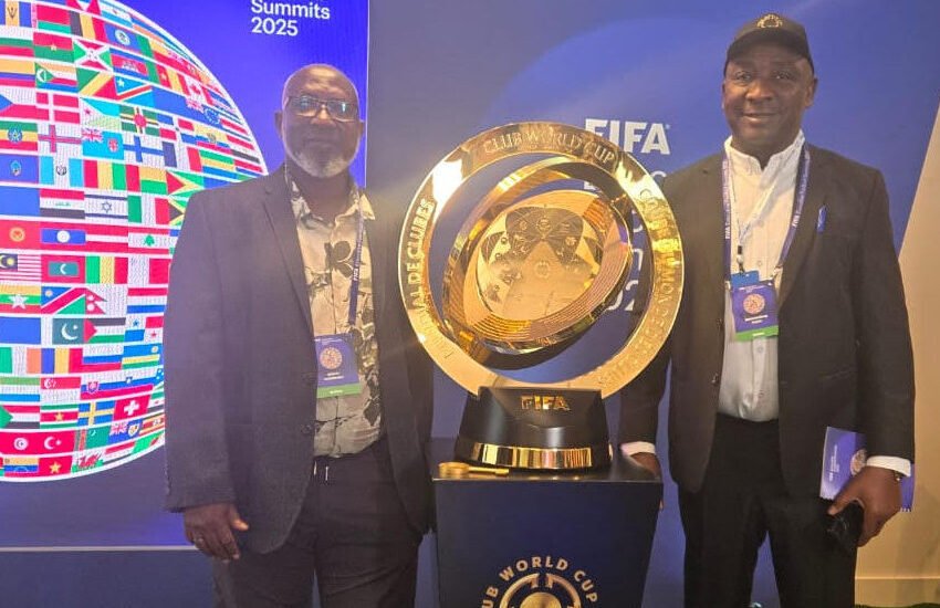 NFF President Ibrahim Gusau an Mohammed Sanusi join global football leaders in Miami for the 2025 FIFA Executive Football Summit
