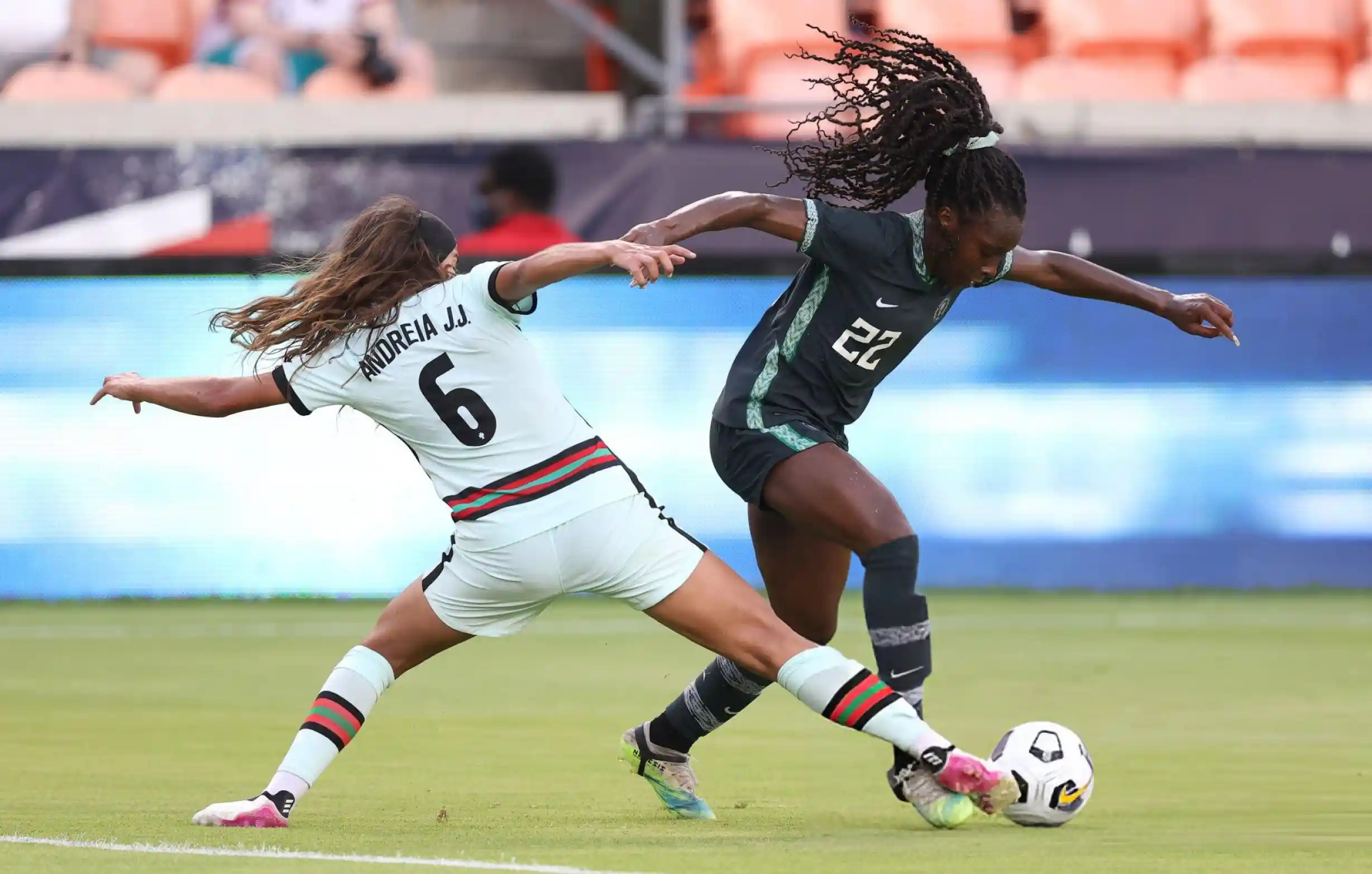 Chiamaka Nnadozie put in a world-class performance as Nigeria’s Super Falcons earned a draw against Portugal in a spirited WAFCON warm-up.