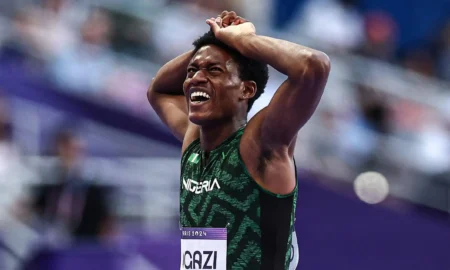 Samuel Ogazi became the first Nigerian in 26 years to win the NCAA 400m title, delivering a dominant performance in Eugene, Oregon.