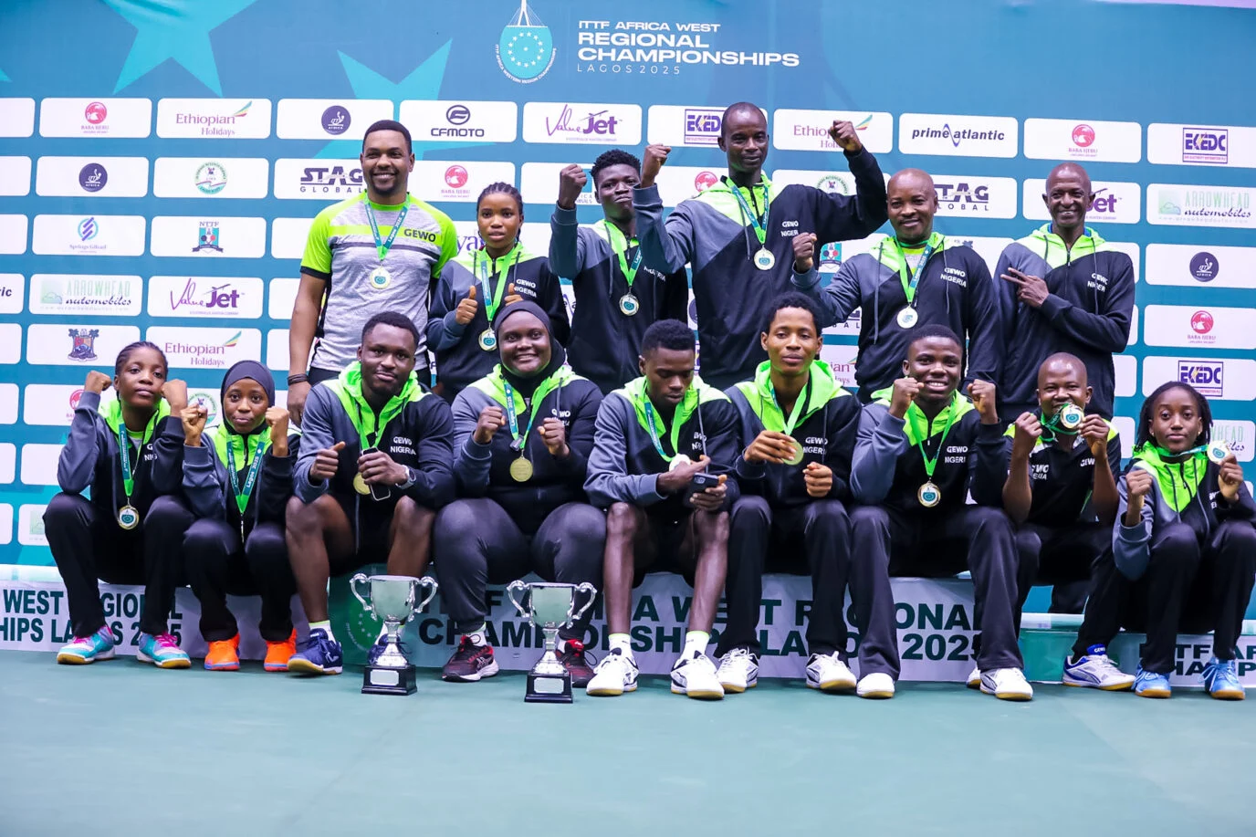 Nigeria dominate 2025 ITTF West Africa Championship as Kuti and Ojomu clinch singles titles in a clean sweep of all gold medals.