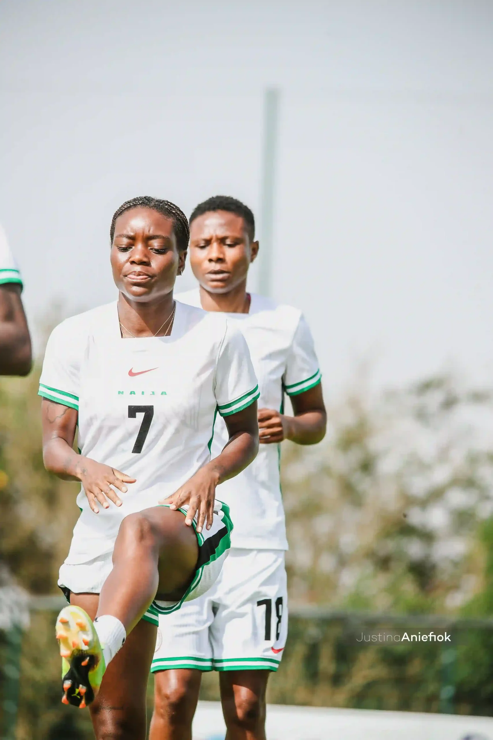 Super Falcons have been training in old kits at WAFCON 2024, with NFF President Gusau explaining the new Nike gear is stuck in Morocco.