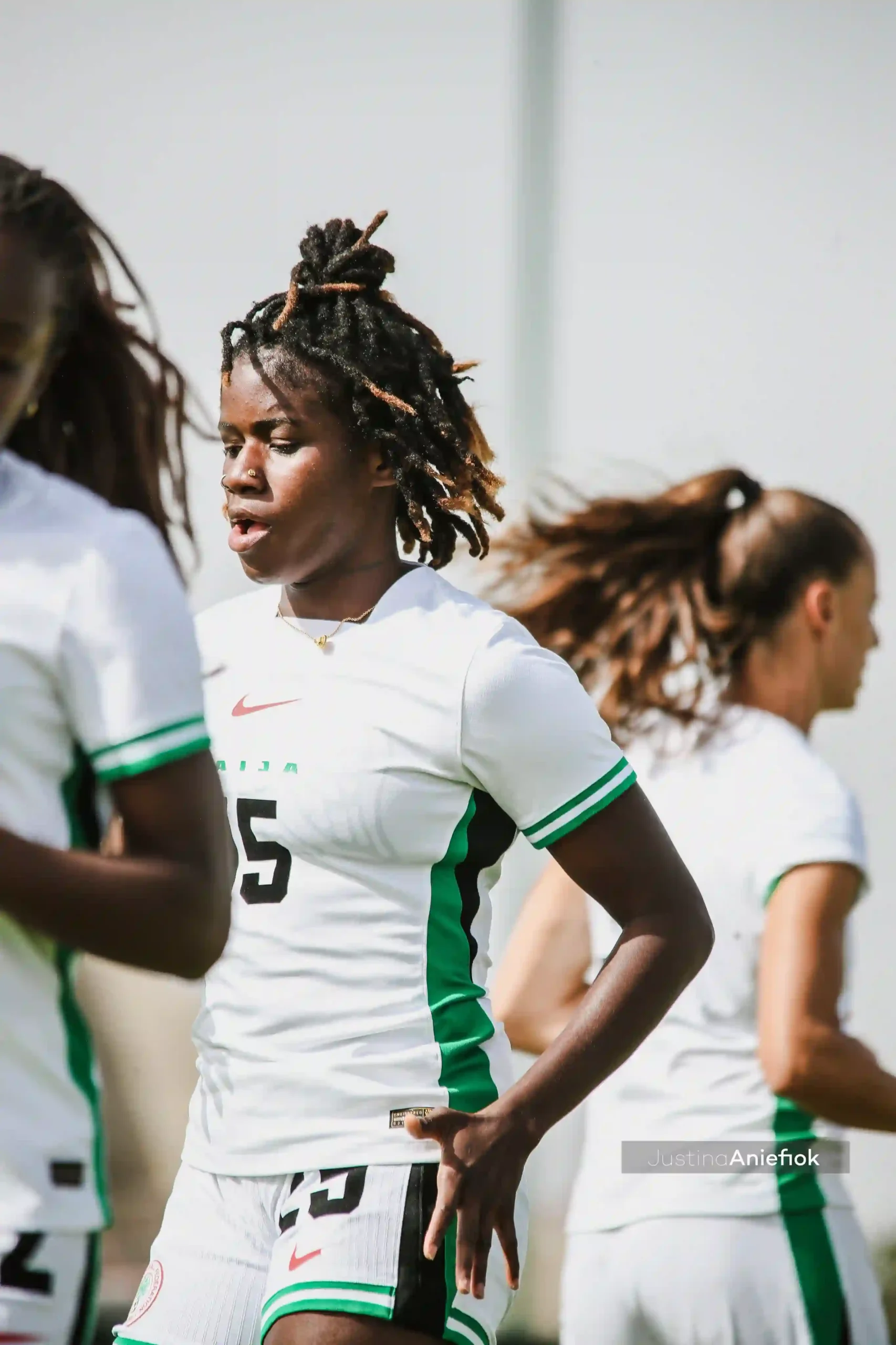 Super Falcons have been training in old kits at WAFCON 2024, with NFF President Gusau explaining the new Nike gear is stuck in Morocco.