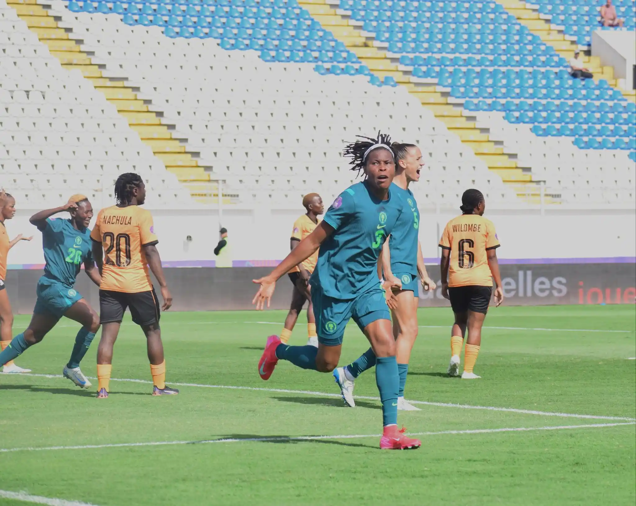 Nigeria's Super Falcons delivered a commanding win over Zambia in the 2024 WAFCON quarter-final, with Esther Okoronkwo starring.