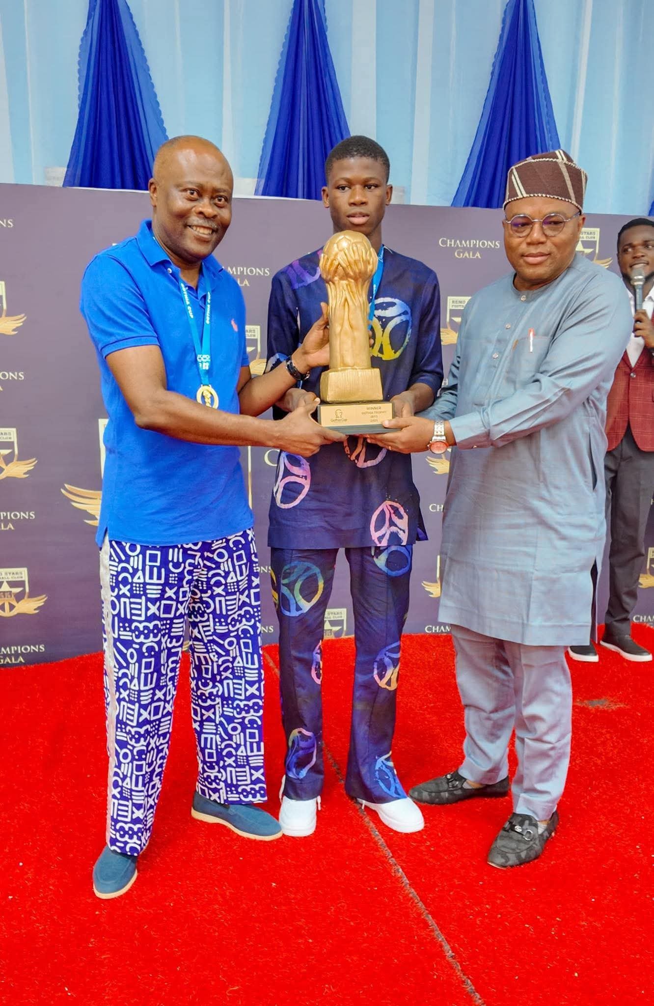 Remo Stars earn huge reward from Hon. Soname after NPFL title win, with gifts also for the ladies team, Beyond Limits & player of the season