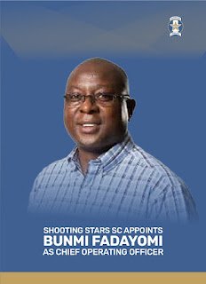 Shooting Stars Sports Club (3SC) have appointed renowned marketing and communications expert Bunmi Fadayomi as new Chief operating officer.
