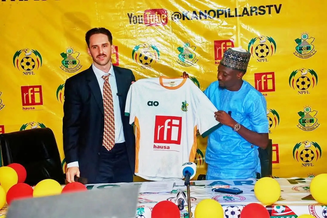 Kano Pillars FC have signed a multi million kit and media sponsorship deal with RFI Hausa. Check out the millions the French firm will pay.