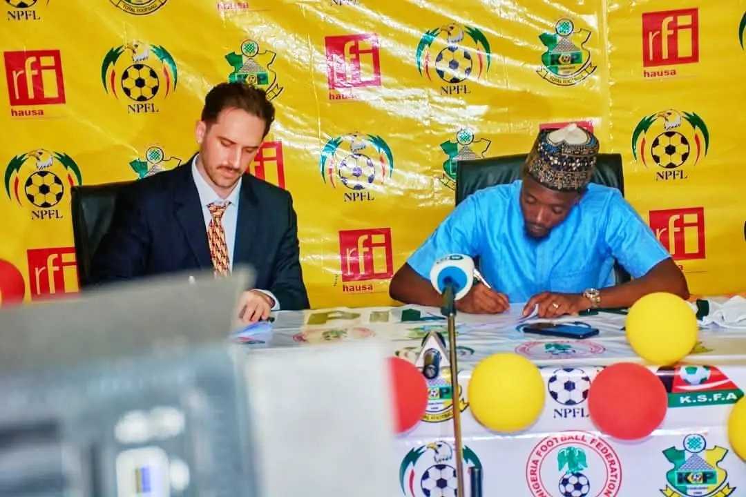 Kano Pillars FC have signed a multi million kit and media sponsorship deal with RFI Hausa. Check out the millions the French firm will pay.