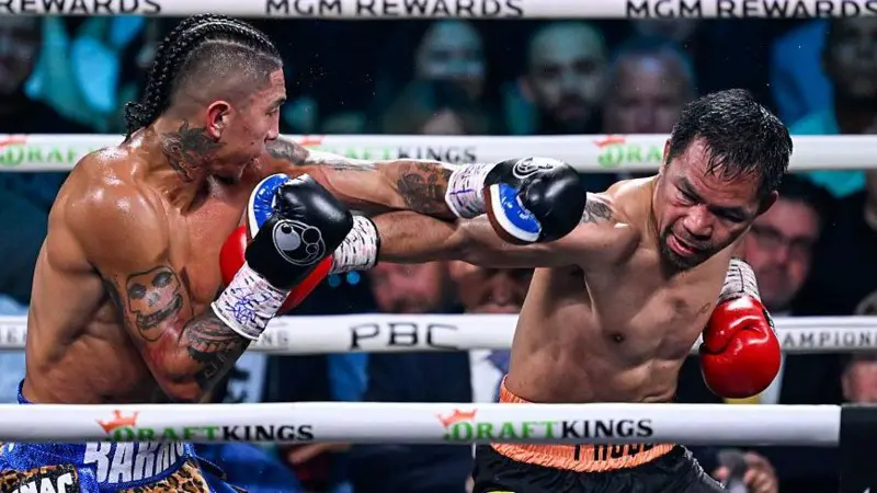 Manny Pacquiao draws with on his return to boxing, The 46-year-old also opens door to a potential Mayweather fight.
