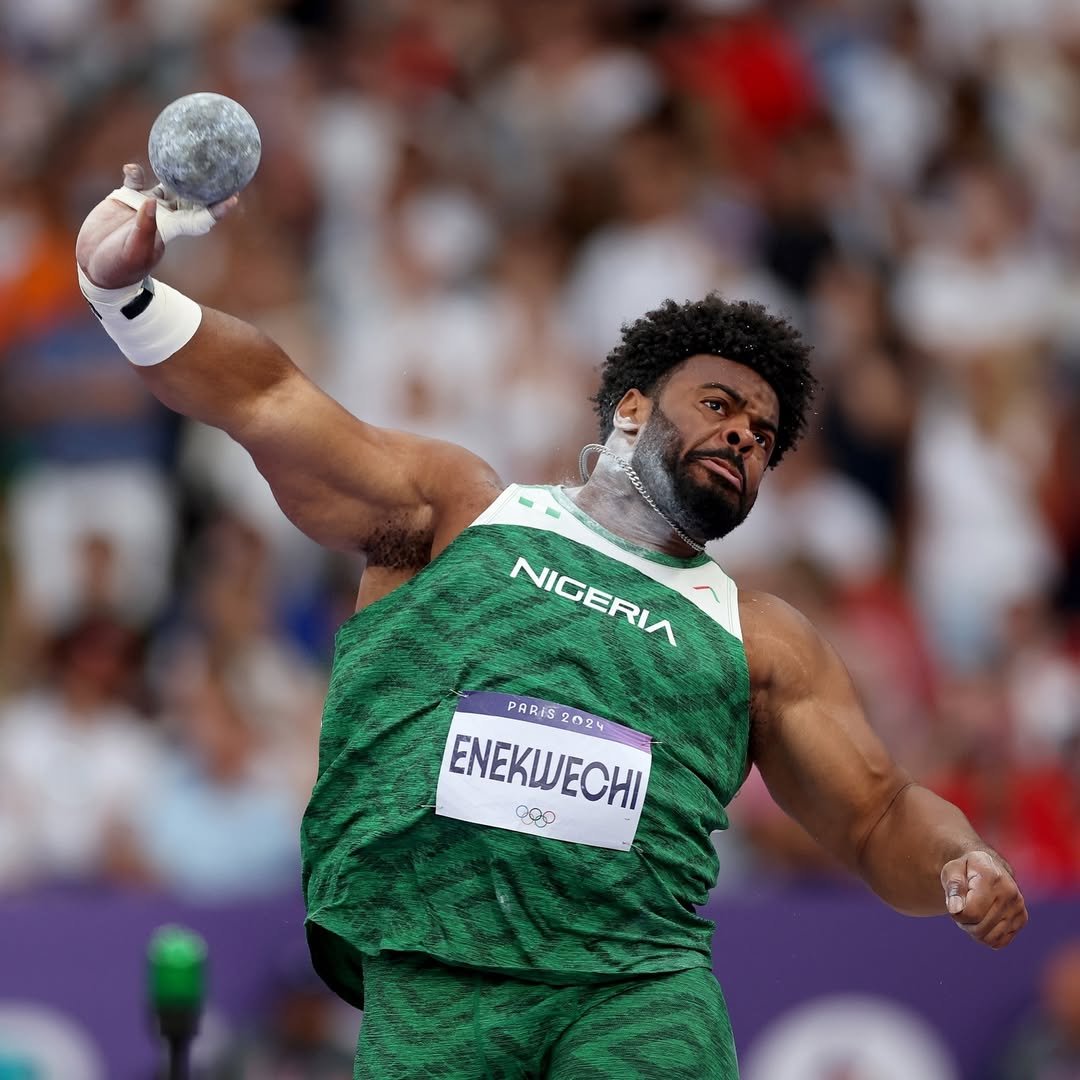 Nigeria's Chukwuebuka Enekwechi sets new milestone in Shot Put with historic performance at the Eugene Diamond League.