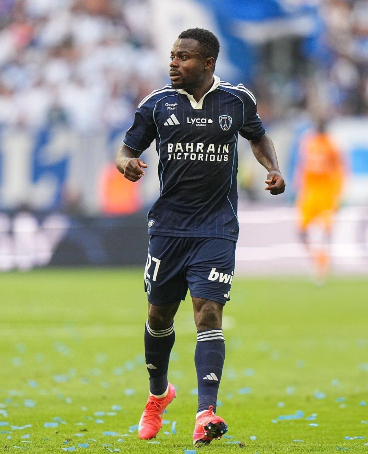 Super Eagles forward Moses Simon shows quality against Marseille in match day two of the French  Ligue 1 at the Velodrome.