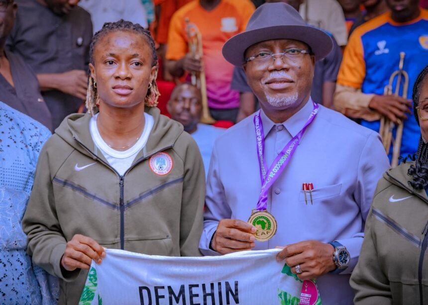Super Falcons star Tosin Demehin has been rewarded with cash and a house by the Ondo State Governor for her contribution to in WAFCON 2024
