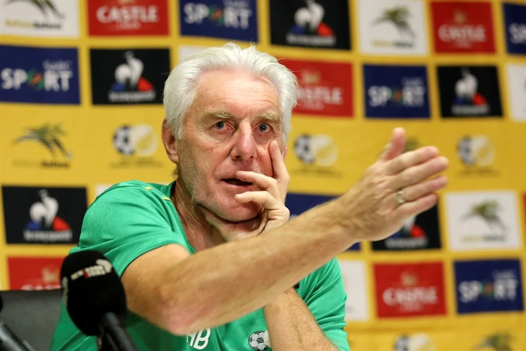South Africa boss Hugo Broos plays down suspension slip, insists focus stays on Lesotho and Nigeria clashes.