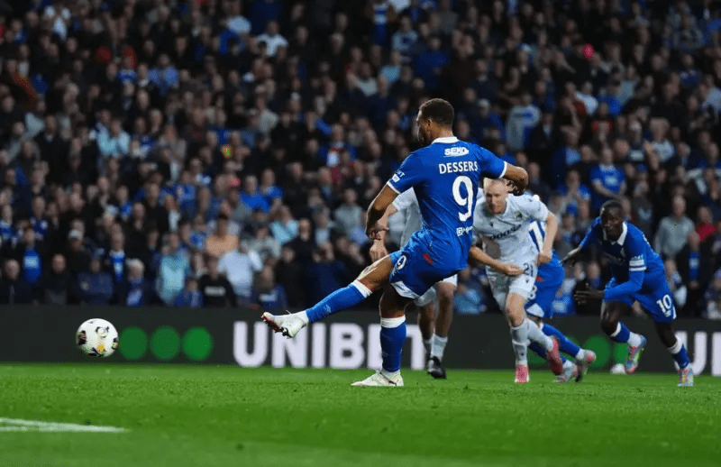 Cyriel Dessers played a key role as Rangers respond strongly in their Champions League qualifier against Viktoria Plzen.