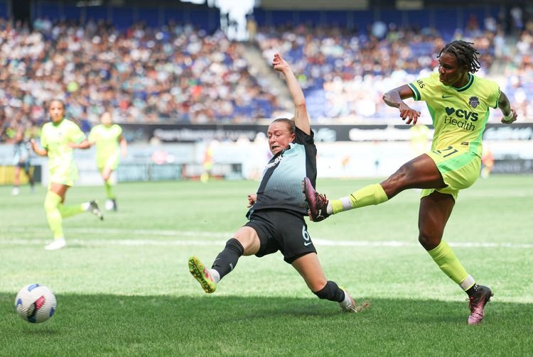 Gift Monday sets a National Women’s Soccer League record with the fastest hat-trick as Washington Spirit thrash Houston Dash