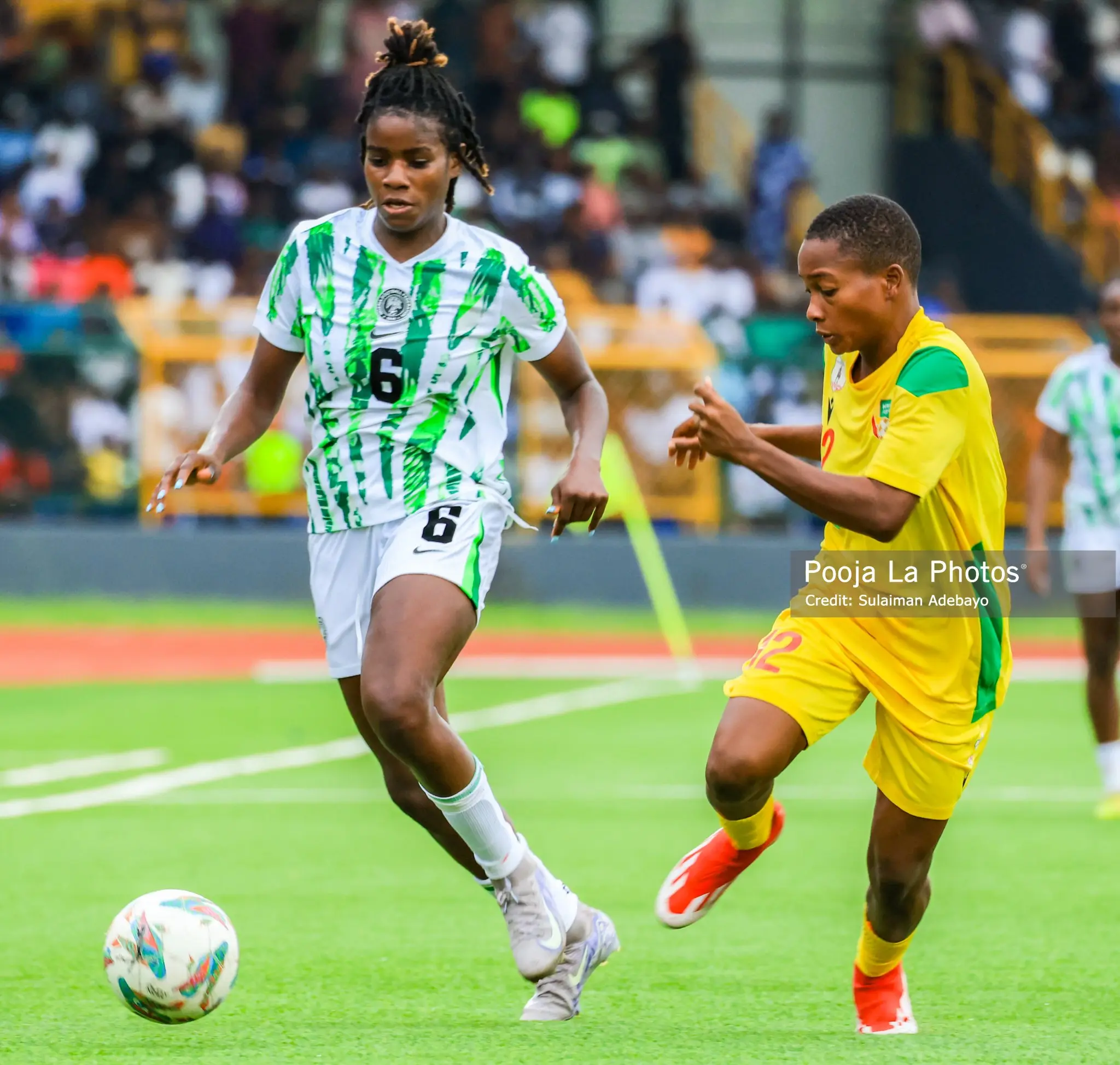 Ashleigh Plumptre scored her first Nigeria goal as the Super Falcons booked their WAFCON 2026 spot, despite a spirited Benin fightback in Abeokuta.