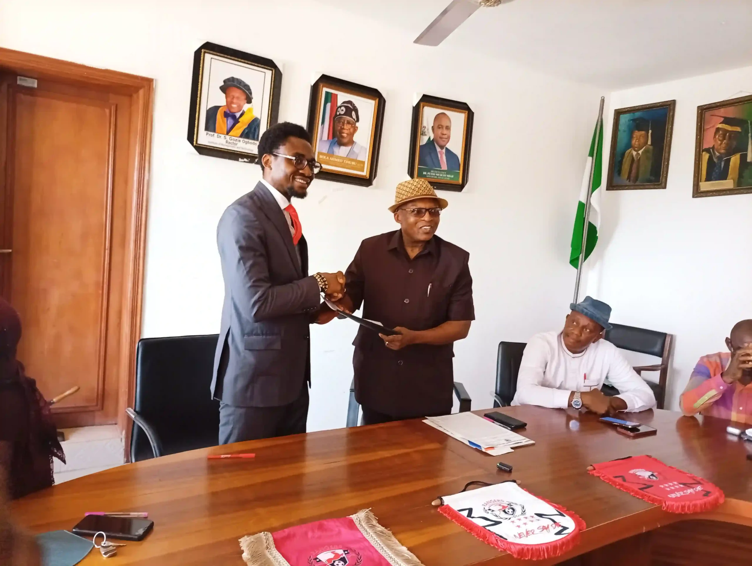 Rangers International have signed an education partnership with the Institute of Management and Technology (IMT), Enugu.