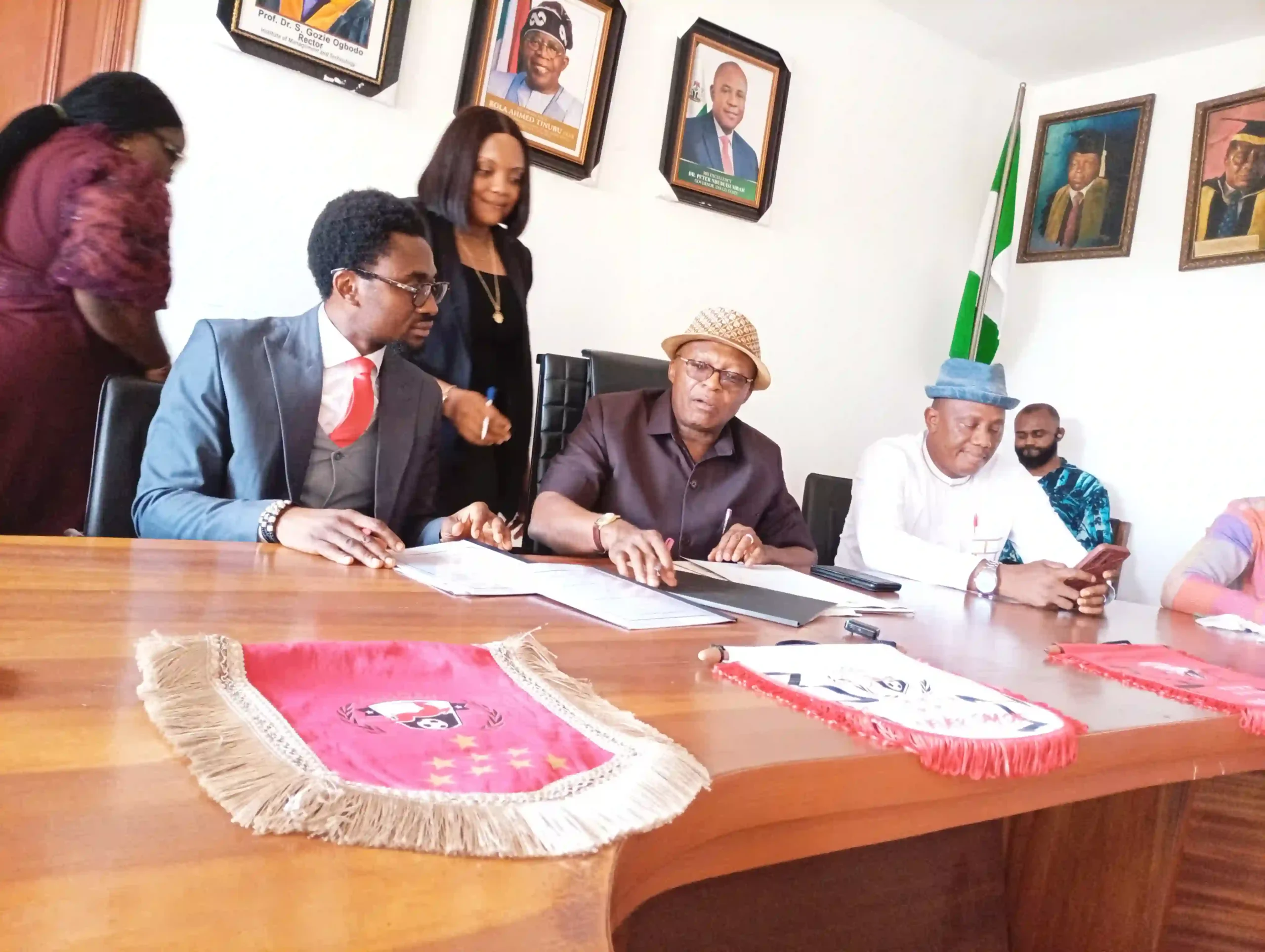 Rangers International have signed an education partnership with the Institute of Management and Technology (IMT), Enugu.