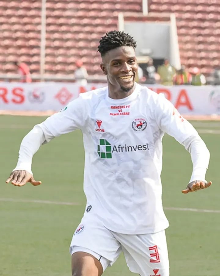 Rangers International coach reacts after his side’s commanding 4-1 victory over Remo Stars in the NPFL match day 29.