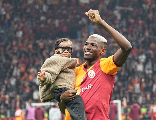 Victor Osimhen scores as Galatasaray defeat İstanbul Başakşehir 3-0 at RAMS Park, moving seven points clear in the Turkish Super Lig title race.