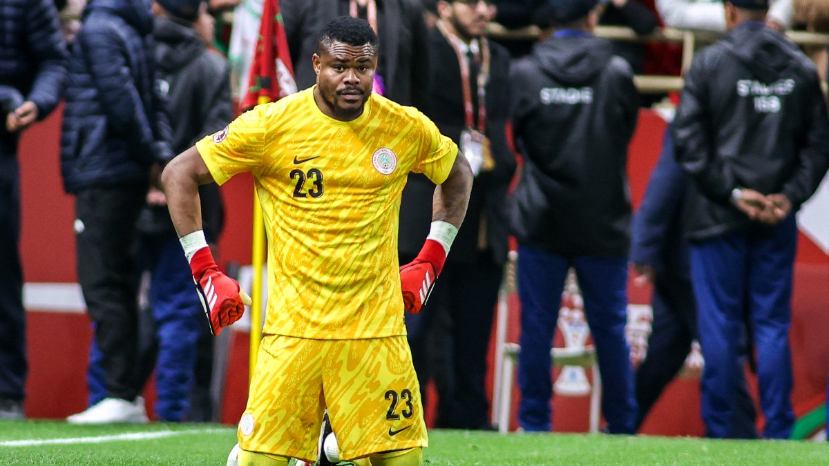 Super Eagles goalkeeper Stanley Nwabali (Photo credit: Icon Sports/Torbjorn Tande/DeFodi Images)