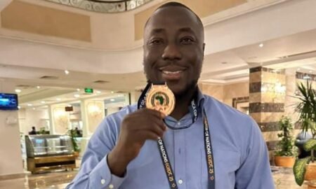 Nigerian photojournalist Kennedy Ugbodaga ranks sixth in Africa at the 2026 AIPS Sport Media Awards for his striking “South Africa Celebrates” image from the U-20 AFCON.