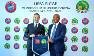 CAF and UEFA have signed a Memorandum of Understanding aimed at strengthening football development, youth programmes and cooperation across Africa and Europe until 2031.