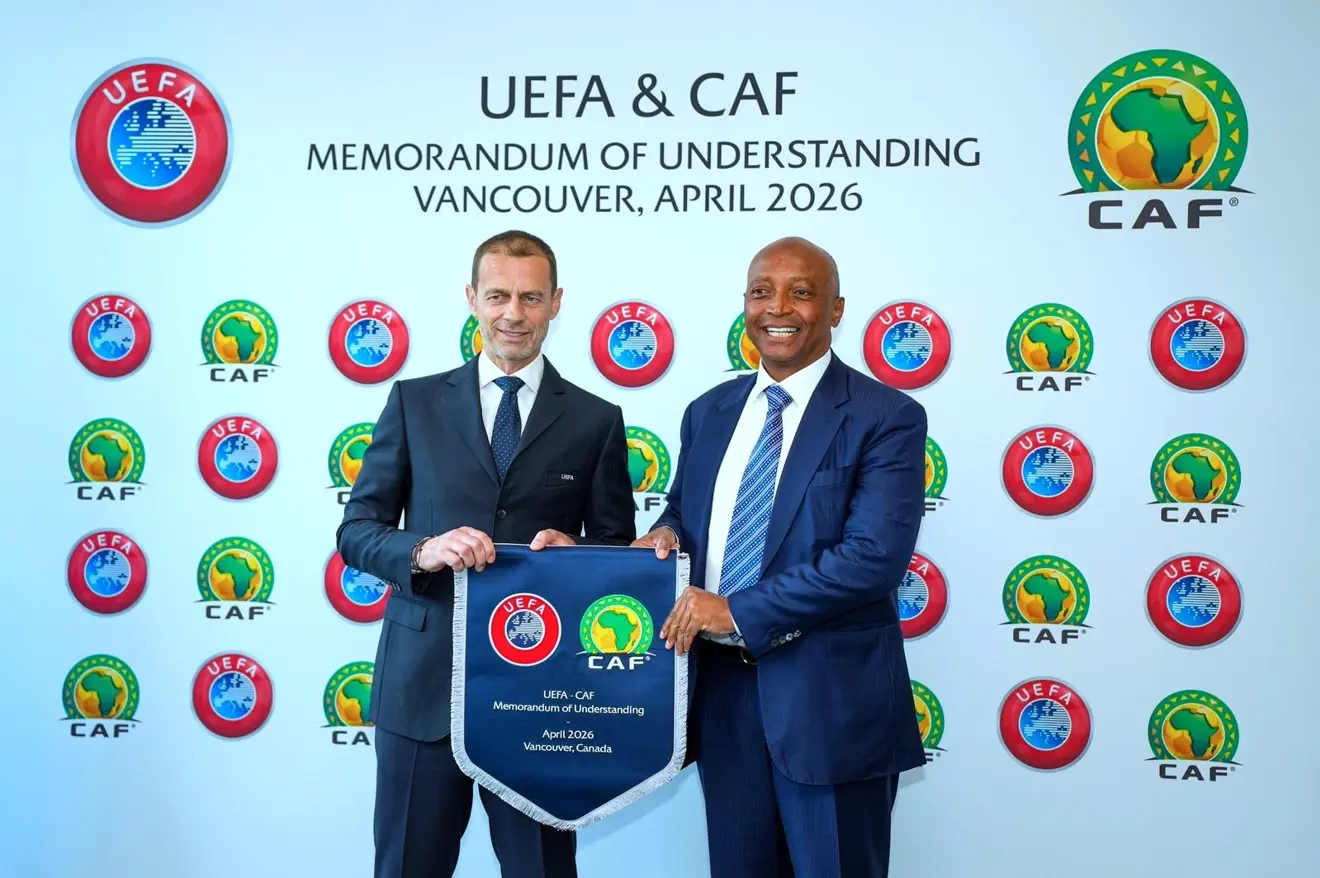 CAF and UEFA have signed a Memorandum of Understanding aimed at strengthening football development, youth programmes and cooperation across Africa and Europe until 2031.