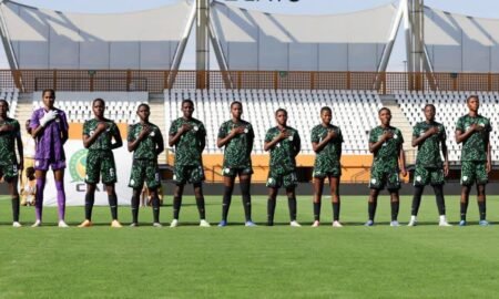 Nigeria's Flamingos defeated Guinea 6-0 in Ikenne to complete an 11-0 aggregate victory, reach the final qualifying round of the FIFA U17 Women's World Cup qualifiers and earn a N4.5 million reward from Kunle Soname.