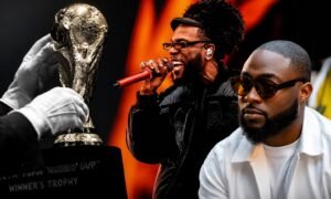 Burna Boy’s collaboration with Shakira on the official 2026 FIFA World Cup song continues Nigeria’s growing influence on football’s global entertainment stage, following previous appearances by Davido, Yemi Alade, Rema and other Afrobeats stars.