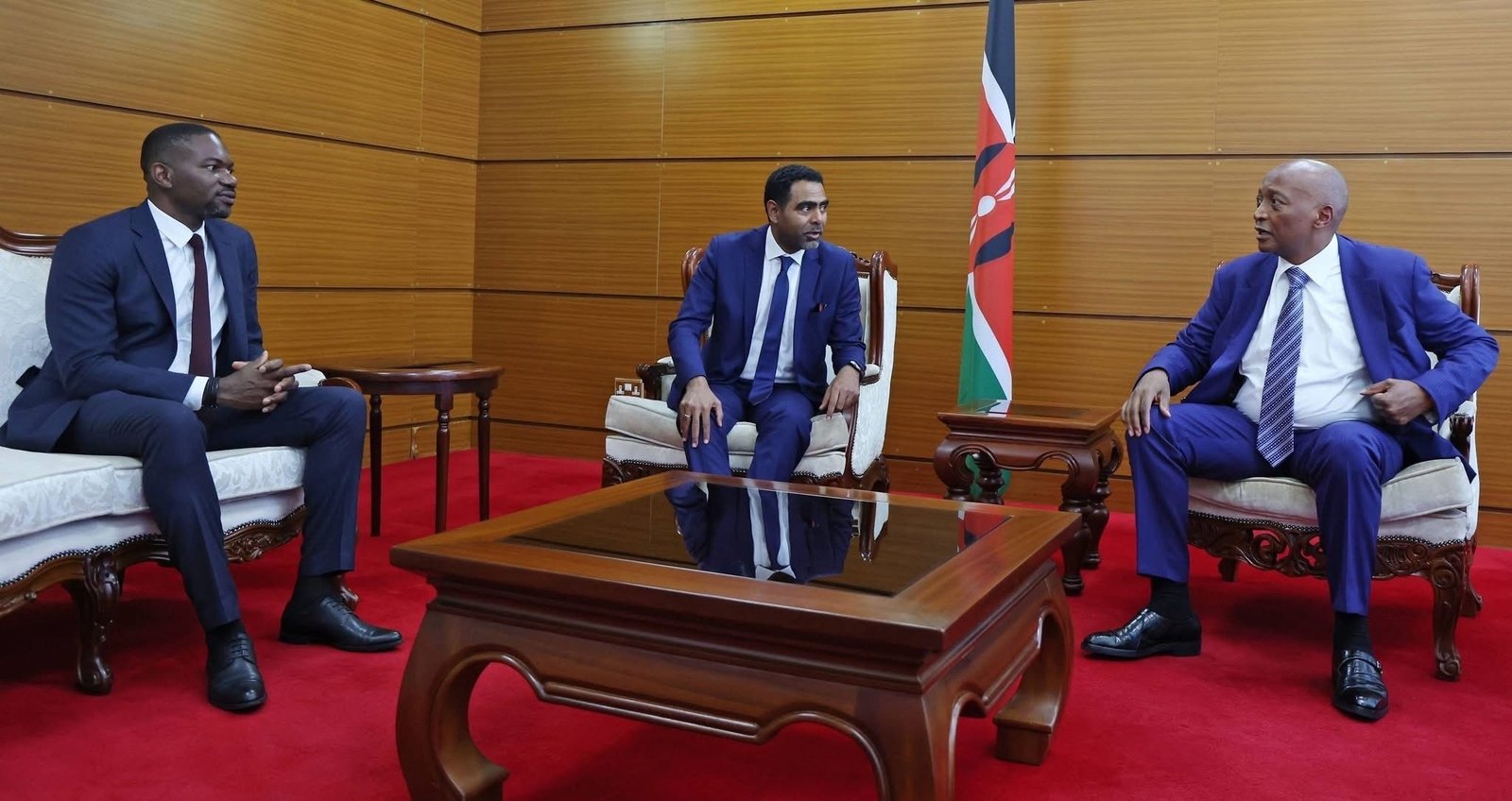CAF president Patrice Motsepe has held talks with FKF president Hussein Mohammed during meetings focused on AFCON 2027 preparations, despite the ongoing leadership crisis within Kenyan football.