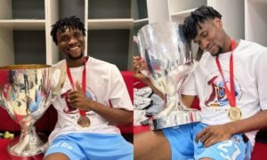 Super Eagles defender Chibuike Nwaiwu has welcomed a baby girl ahead of Nigeria’s Unity Cup final against Jamaica, capping off a remarkable period in his career.
